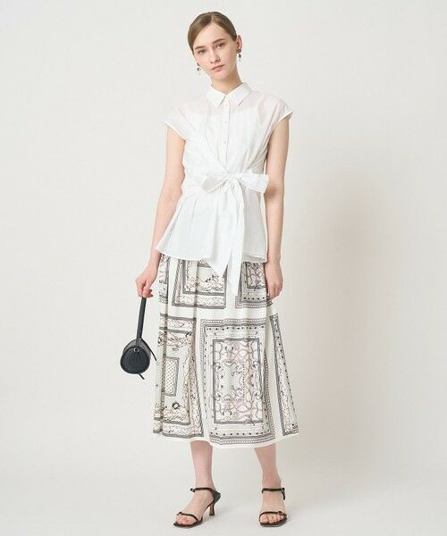 ANAYI / アナイ ロング・マキシ丈スカート | スカーフプリントタックスカート | 詳細7