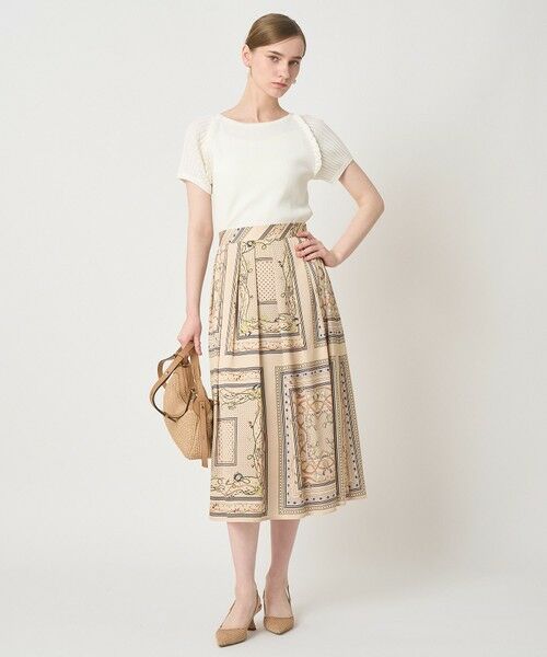 ANAYI / アナイ ロング・マキシ丈スカート | スカーフプリントタックスカート | 詳細16