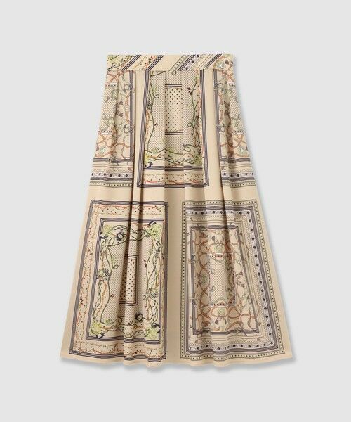 ANAYI / アナイ ロング・マキシ丈スカート | スカーフプリントタックスカート（beige (11)）