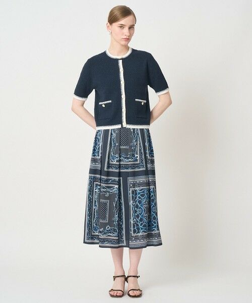 ANAYI / アナイ ロング・マキシ丈スカート | スカーフプリントタックスカート | 詳細22