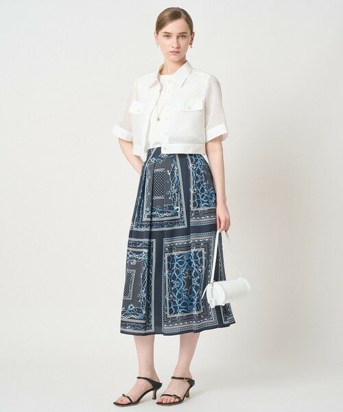 ANAYI / アナイ ロング・マキシ丈スカート | スカーフプリントタックスカート | 詳細23