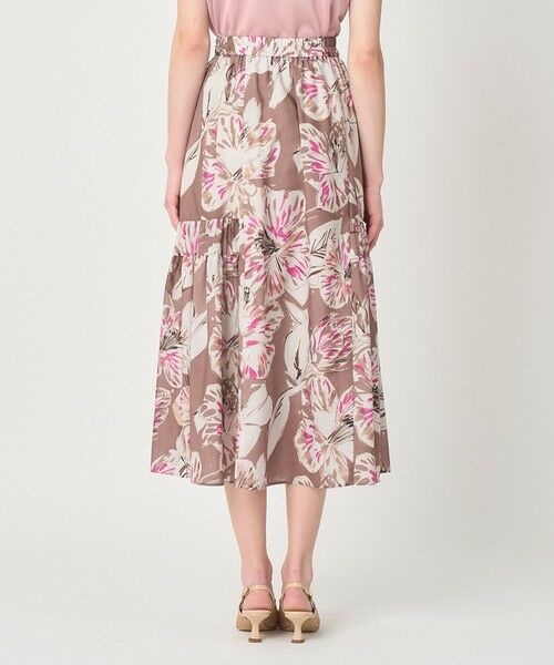 ANAYI / アナイ ロング・マキシ丈スカート | ペイントフラワープリントティアード スカート | 詳細9