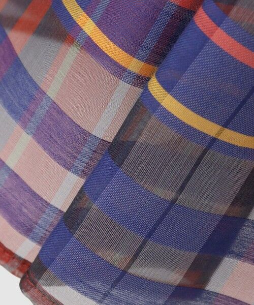 ANAYI / アナイ ミニ・ひざ丈スカート | シルクコンシアーチェックフレアスカート | 詳細6