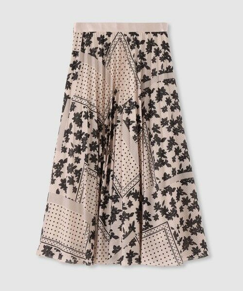 ANAYI / アナイ ロング・マキシ丈スカート | ドットパッチワークプリントプリーツ スカート〈セットアップ対応商品〉 | 詳細1