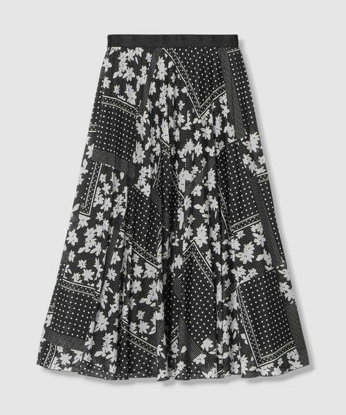 ANAYI / アナイ ロング・マキシ丈スカート | 【セットアップ対応商品】ドットパッチワークプリントプリーツ スカート | 詳細1