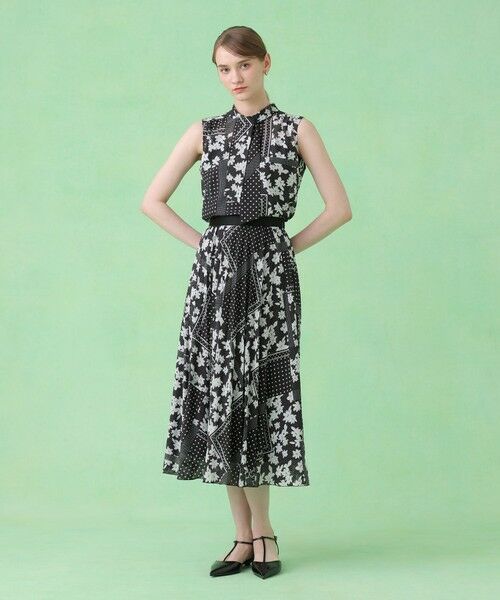 ANAYI / アナイ ロング・マキシ丈スカート | 【セットアップ対応商品】ドットパッチワークプリントプリーツ スカート | 詳細10