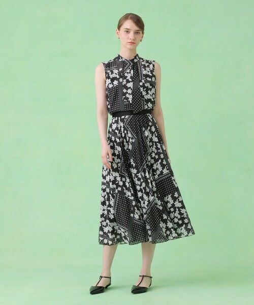 ANAYI / アナイ ロング・マキシ丈スカート | 【セットアップ対応商品】ドットパッチワークプリントプリーツ スカート | 詳細11