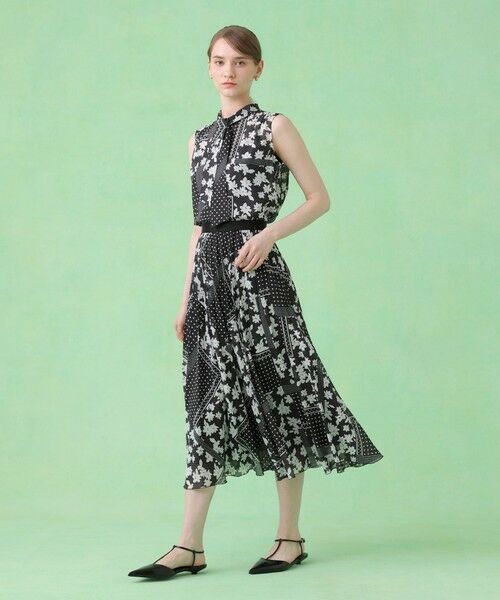 ANAYI / アナイ ロング・マキシ丈スカート | ドットパッチワークプリントプリーツ スカート〈セットアップ対応商品〉 | 詳細16