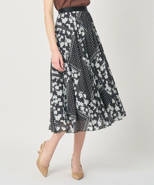 ANAYI / アナイ ロング・マキシ丈スカート | 【セットアップ対応商品】ドットパッチワークプリントプリーツ スカート | 詳細6
