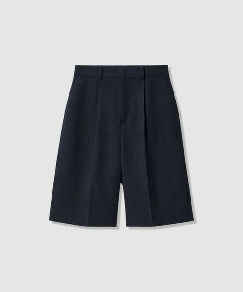 ANAYI / アナイ ショート・ハーフ・半端丈パンツ | ライトスラブハーフパンツ（navy (65)）