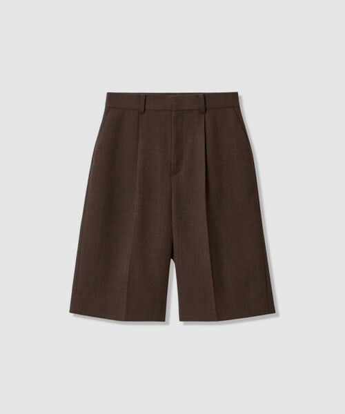 ANAYI / アナイ ショート・ハーフ・半端丈パンツ | ライトスラブハーフパンツ（brown (81)）