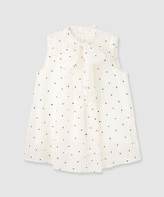 ANAYI / アナイ シャツ・ブラウス | 【セットアップ対応商品】オーガンジードットプリントリボンブラウス