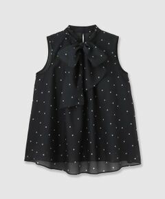 ANAYI / アナイ シャツ・ブラウス | 【セットアップ対応商品】オーガンジードットプリントリボンブラウス