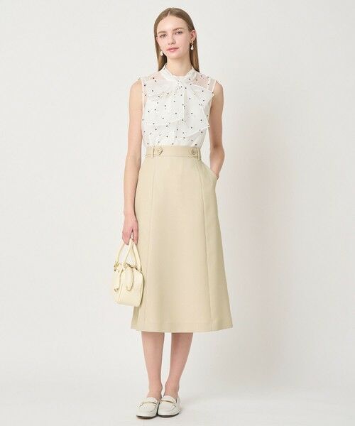 ANAYI / アナイ シャツ・ブラウス | 【セットアップ対応商品】オーガンジードットプリントリボンブラウス | 詳細5