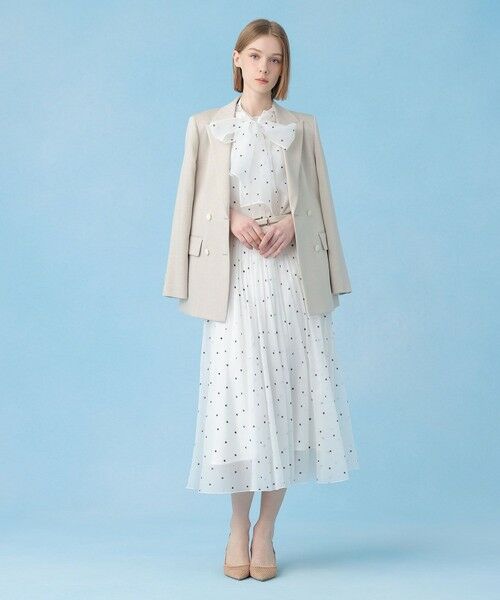 ANAYI / アナイ シャツ・ブラウス | 【セットアップ対応商品】オーガンジードットプリントリボンブラウス | 詳細7