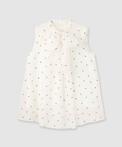 ANAYI / アナイ シャツ・ブラウス | 【セットアップ対応商品】オーガンジードットプリントリボンブラウス | 詳細8