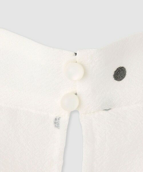 ANAYI / アナイ シャツ・ブラウス | 【セットアップ対応商品】オーガンジードットプリントリボンブラウス | 詳細2