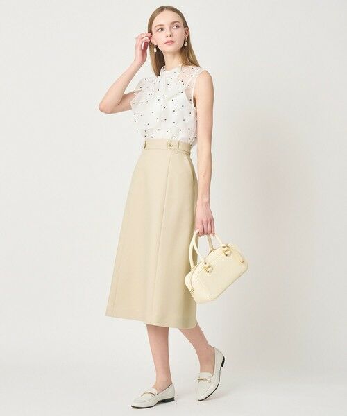 ANAYI / アナイ シャツ・ブラウス | 【セットアップ対応商品】オーガンジードットプリントリボンブラウス | 詳細5