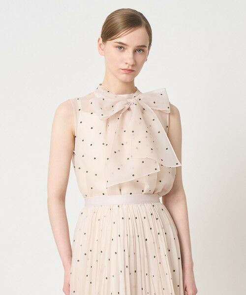 ANAYI / アナイ シャツ・ブラウス | 【セットアップ対応商品】オーガンジードットプリントリボンブラウス | 詳細16