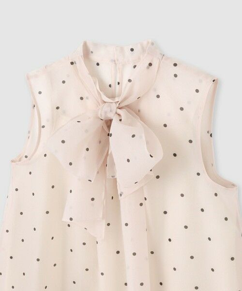 ANAYI / アナイ シャツ・ブラウス | 【セットアップ対応商品】オーガンジードットプリントリボンブラウス | 詳細9