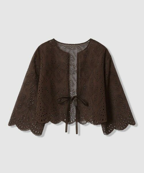 ANAYI / アナイ その他トップス | エンブロイダリーボレロ ブラウス〈セットアップ対応商品〉（brown (81)）