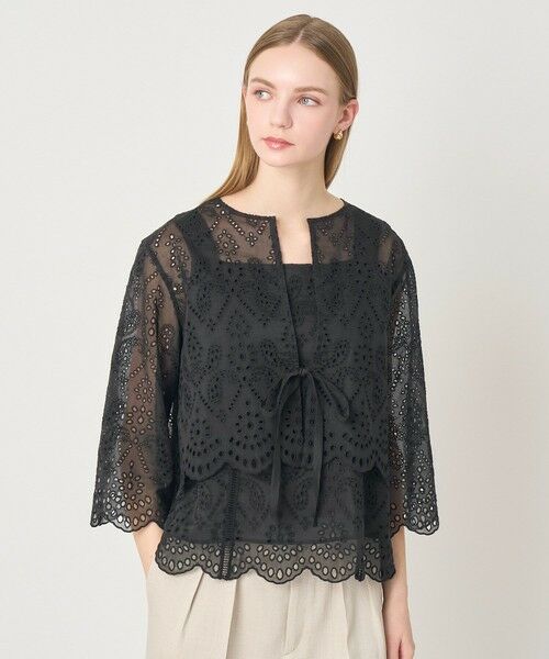 ANAYI / アナイ その他トップス | 【セットアップ対応商品】ブラウスエンブロイダリーボレロ ブラウス | 詳細14