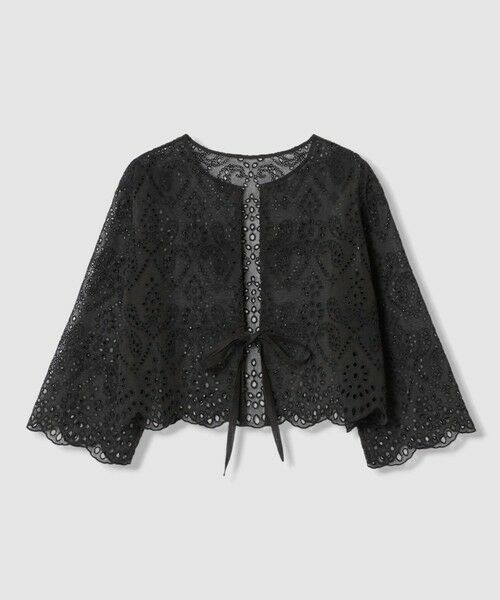 ANAYI / アナイ その他トップス | 【セットアップ対応商品】ブラウスエンブロイダリーボレロ ブラウス（black (95)）