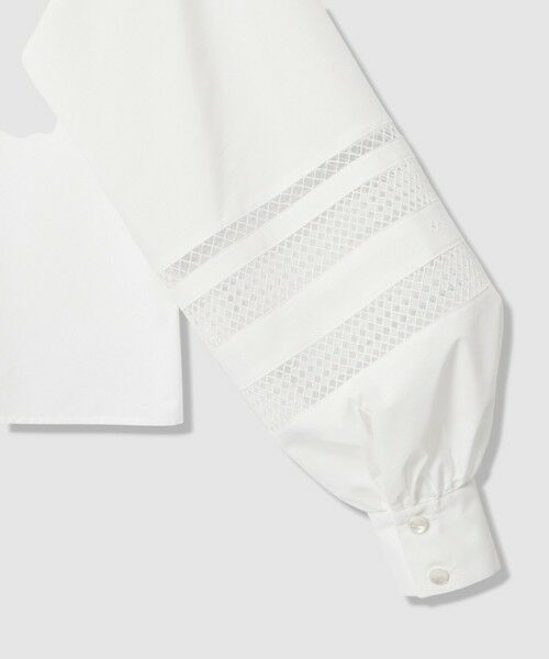 ANAYI / アナイ シャツ・ブラウス | ブロードレース切り替えスリーブ ブラウス | 詳細13