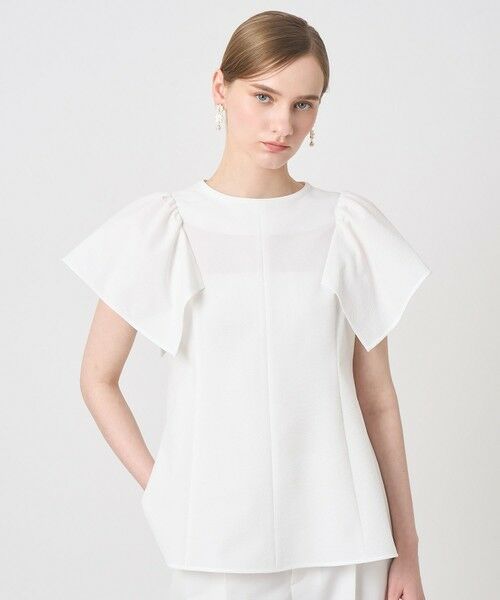 ANAYI / アナイ シャツ・ブラウス | サッカーストレッチペプラム ブラウス〈セットアップ対応商品〉 | 詳細1