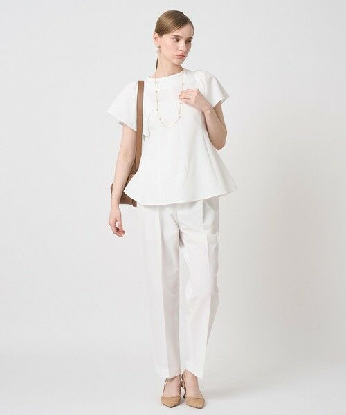 ANAYI / アナイ シャツ・ブラウス | サッカーストレッチペプラム ブラウス〈セットアップ対応商品〉 | 詳細3