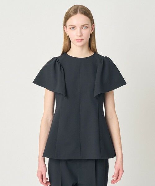 ANAYI / アナイ シャツ・ブラウス | 【セットアップ対応商品】サッカーストレッチペプラム ブラウス | 詳細7