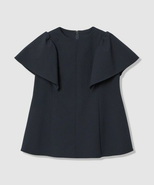 ANAYI / アナイ シャツ・ブラウス | 【セットアップ対応商品】サッカーストレッチペプラム ブラウス（navy (65)）