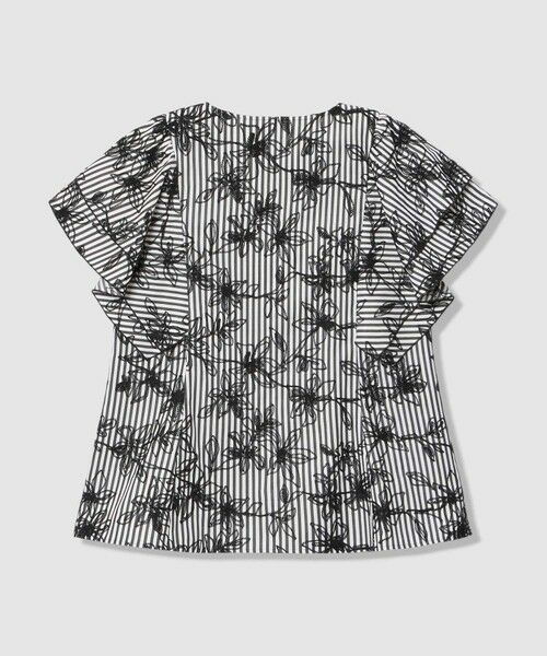 ANAYI / アナイ シャツ・ブラウス | フラワー刺繍ストライプ ブラウス | 詳細1