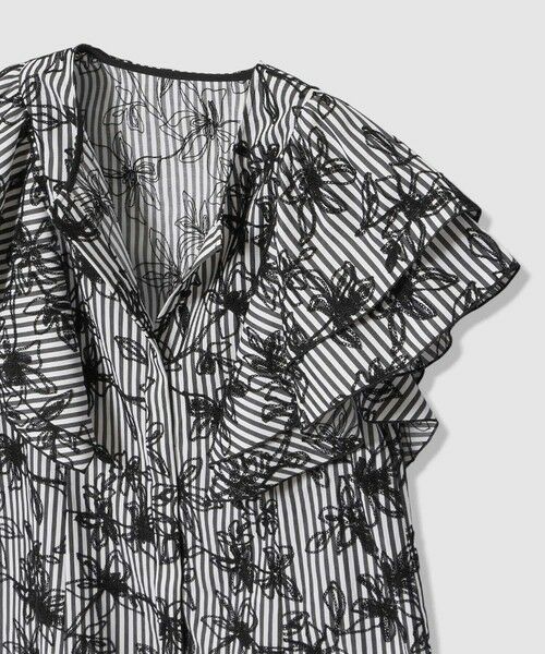 ANAYI / アナイ シャツ・ブラウス | フラワー刺繍ストライプ ブラウス | 詳細2