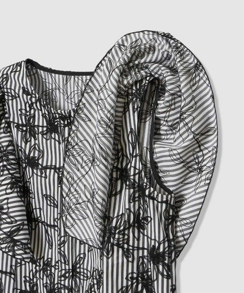 ANAYI / アナイ シャツ・ブラウス | フラワー刺繍ストライプ ブラウス | 詳細3