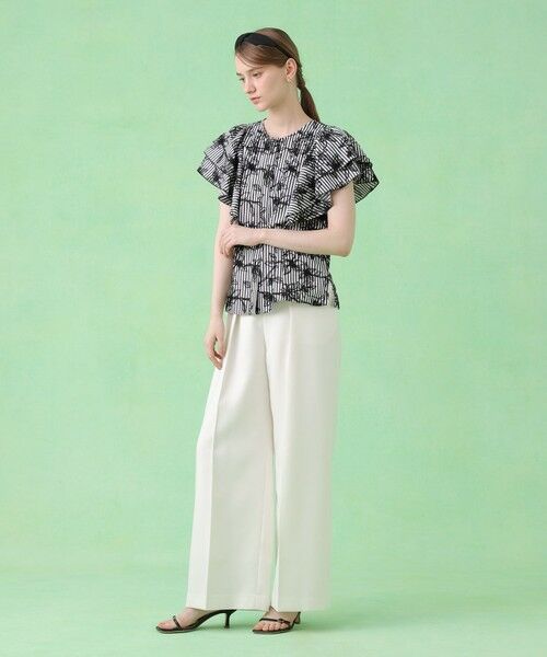 ANAYI / アナイ シャツ・ブラウス | フラワー刺繍ストライプ ブラウス | 詳細7