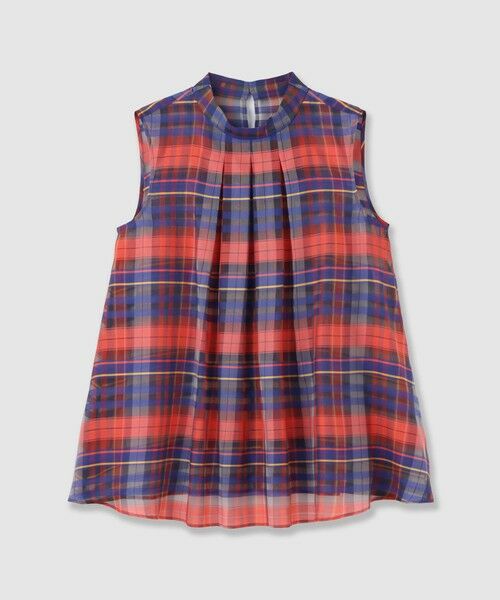 ANAYI / アナイ シャツ・ブラウス | シルクコンシアーチェックタイブラウス | 詳細12