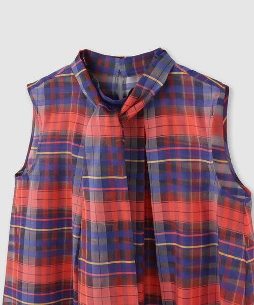 ANAYI / アナイ シャツ・ブラウス | シルクコンシアーチェックタイブラウス | 詳細13