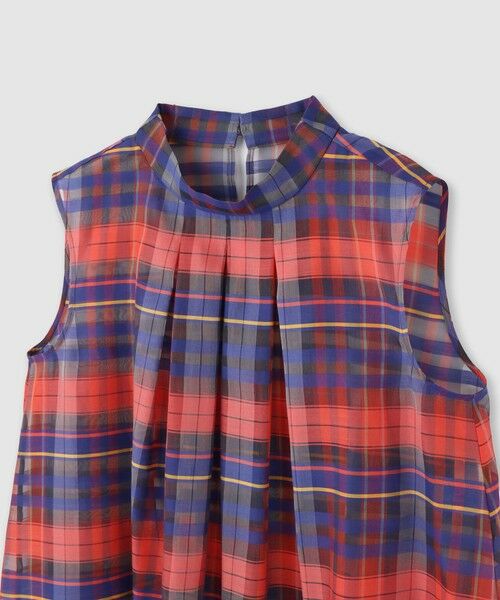 ANAYI / アナイ シャツ・ブラウス | シルクコンシアーチェックタイブラウス | 詳細14