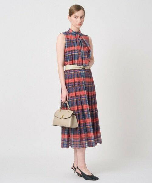 ANAYI / アナイ シャツ・ブラウス | シルクコンシアーチェックタイブラウス | 詳細9