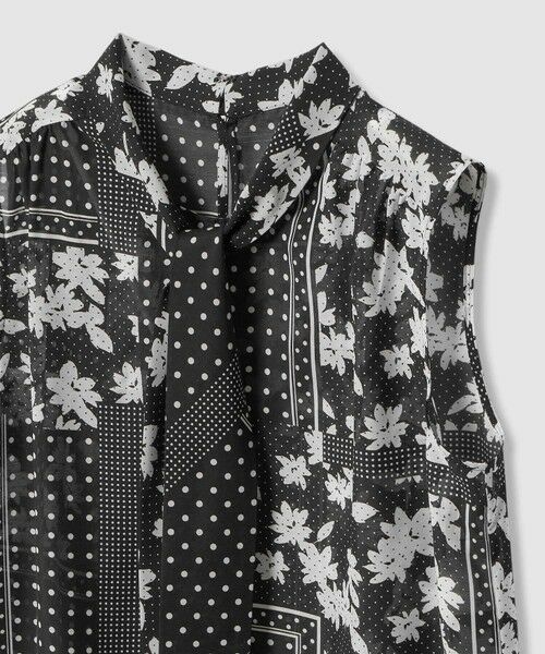 ANAYI / アナイ シャツ・ブラウス | 【セットアップ対応商品】ドットパッチワークプリントボウタイ ブラウス | 詳細4