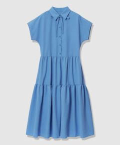 ANAYI / アナイ ロング・マキシ丈ワンピース | ラミーサッカーティアードシャツ ワンピース