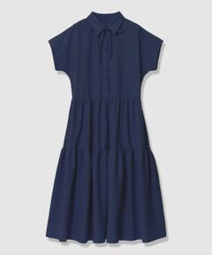 ANAYI / アナイ ロング・マキシ丈ワンピース | ラミーサッカーティアードシャツ ワンピース