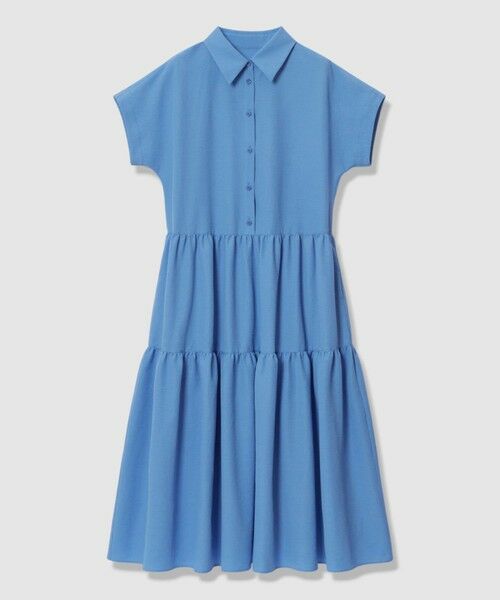 ANAYI / アナイ ロング・マキシ丈ワンピース | ラミーサッカーティアードシャツ ワンピース | 詳細2