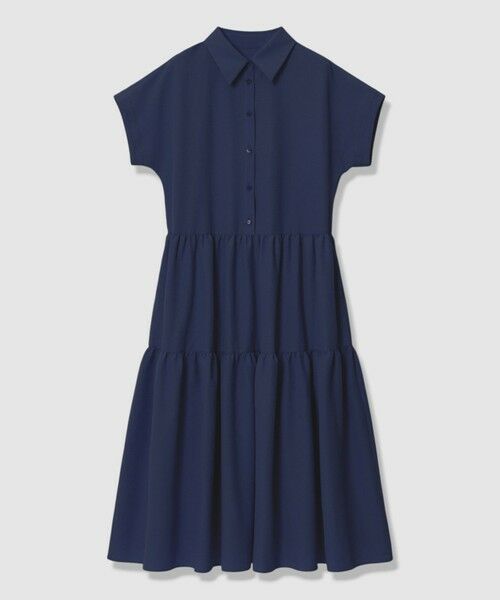 ANAYI / アナイ ロング・マキシ丈ワンピース | ラミーサッカーティアードシャツ ワンピース | 詳細11
