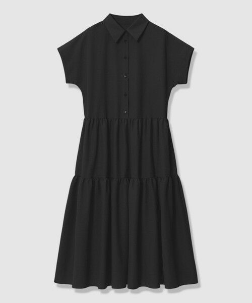 ANAYI / アナイ ロング・マキシ丈ワンピース | ラミーサッカーティアードシャツ ワンピース | 詳細15