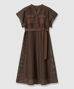 ANAYI / アナイ ロング・マキシ丈ワンピース | メッシュラッセルフレア袖 ワンピース