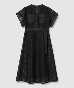 ANAYI / アナイ ロング・マキシ丈ワンピース | メッシュラッセルフレア袖 ワンピース