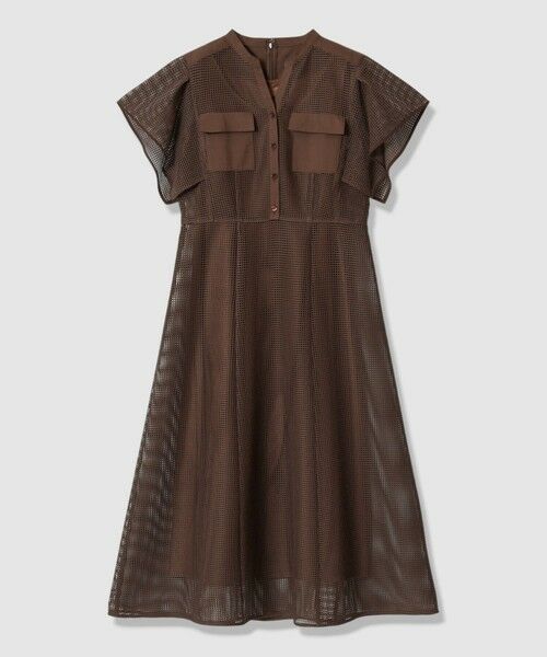 ANAYI / アナイ ロング・マキシ丈ワンピース | メッシュラッセルフレア袖 ワンピース | 詳細8