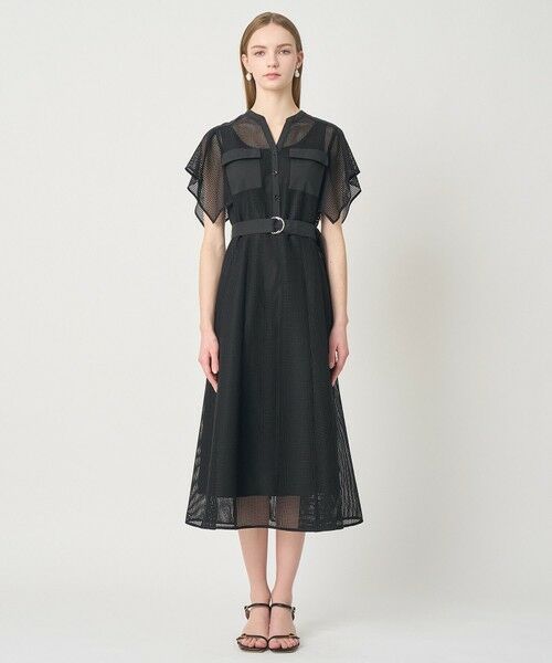 ANAYI / アナイ ロング・マキシ丈ワンピース | メッシュラッセルフレア袖 ワンピース | 詳細11